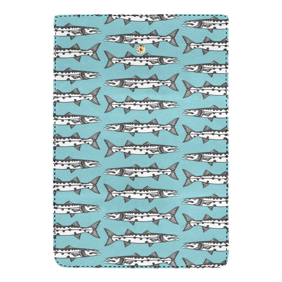 Barracuda Pattern Print Design 03 Women's Trifold Wallet