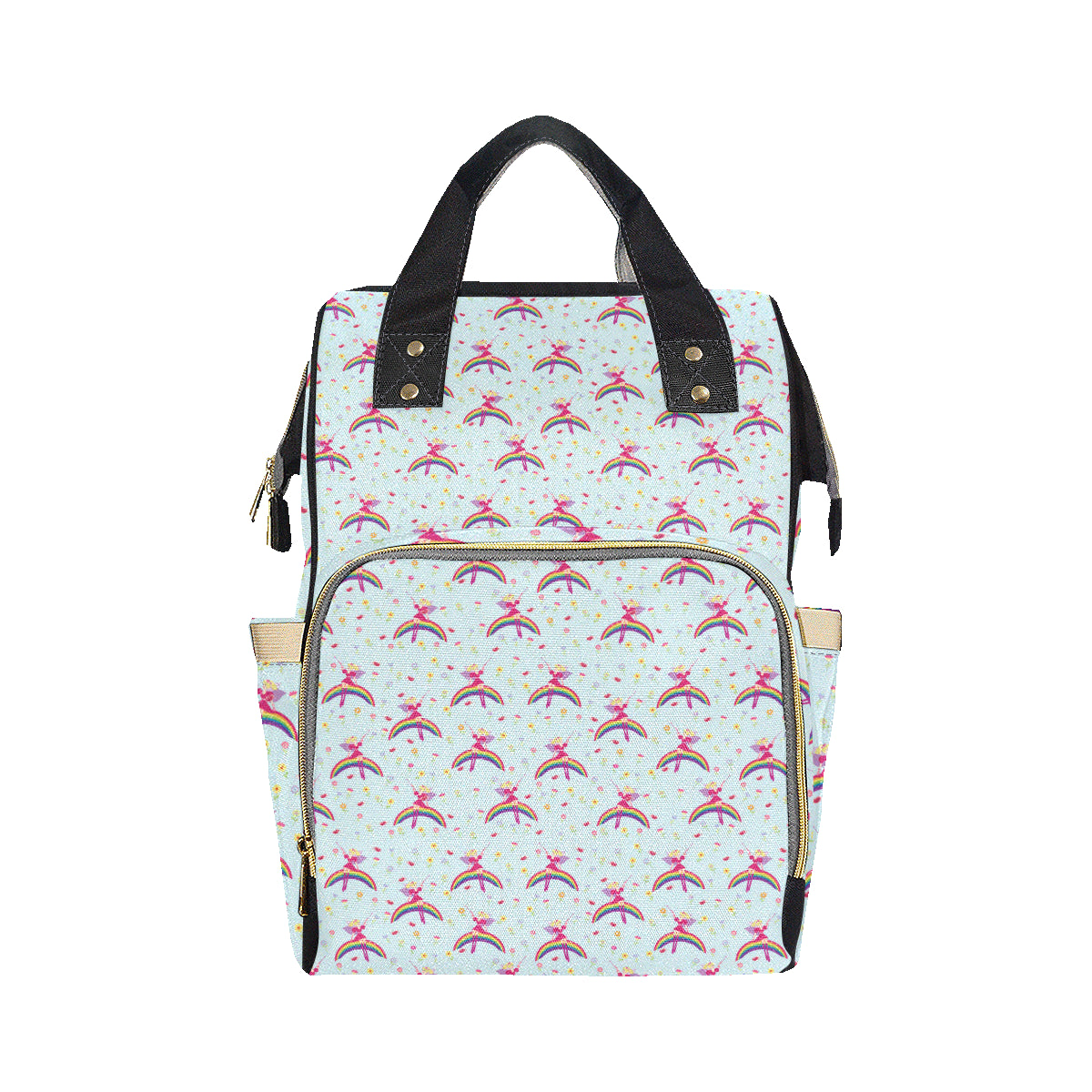 Fairy with Rainbow Print Pattern Diaper Bag Backpack