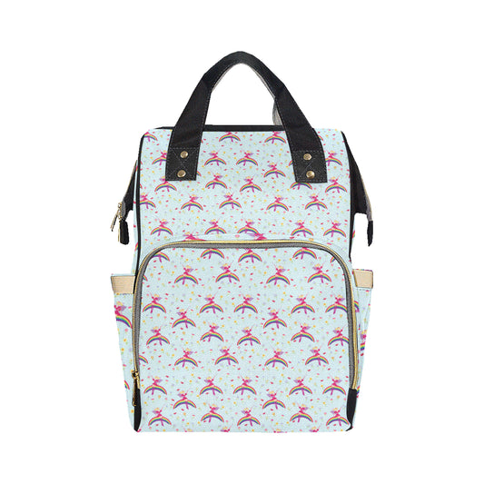 Fairy with Rainbow Print Pattern Diaper Bag Backpack