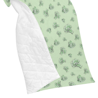 Broccoli Pattern Print Design 05 Premium Quilt