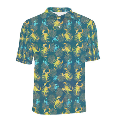 Scorpion Pattern Print Design 02 Men Polo Shirt