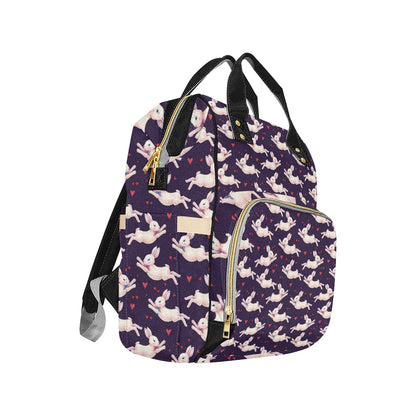 Rabbit Pattern Print Design RB016 Diaper Bag Backpack