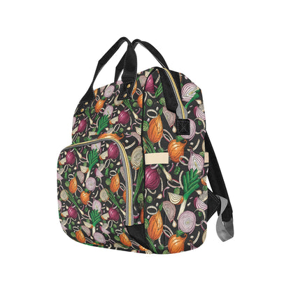Onion Pattern Print Design A03 Diaper Bag Backpack
