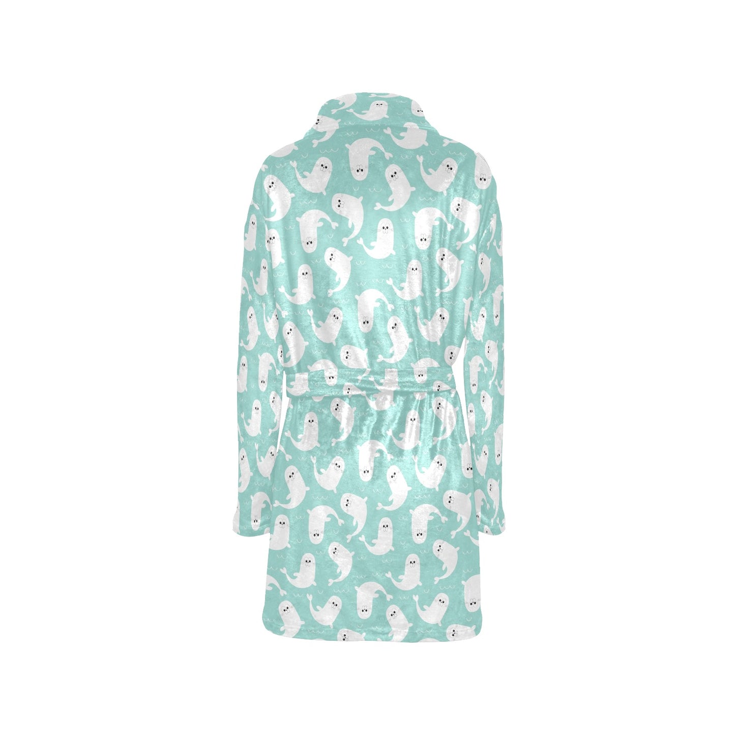 Sea Lion Print Design LKS401 Women's Fleece Robe
