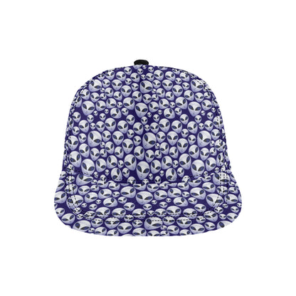Alien Head Extraterrestrial Snapback Cap