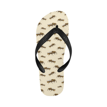 Bee Print Design LKS306 Flip Flops