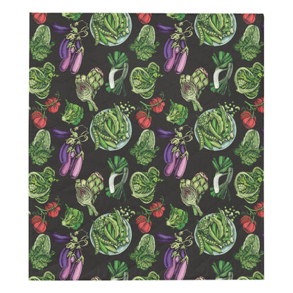 Lettuce Pattern Print Design 01 Premium Quilt