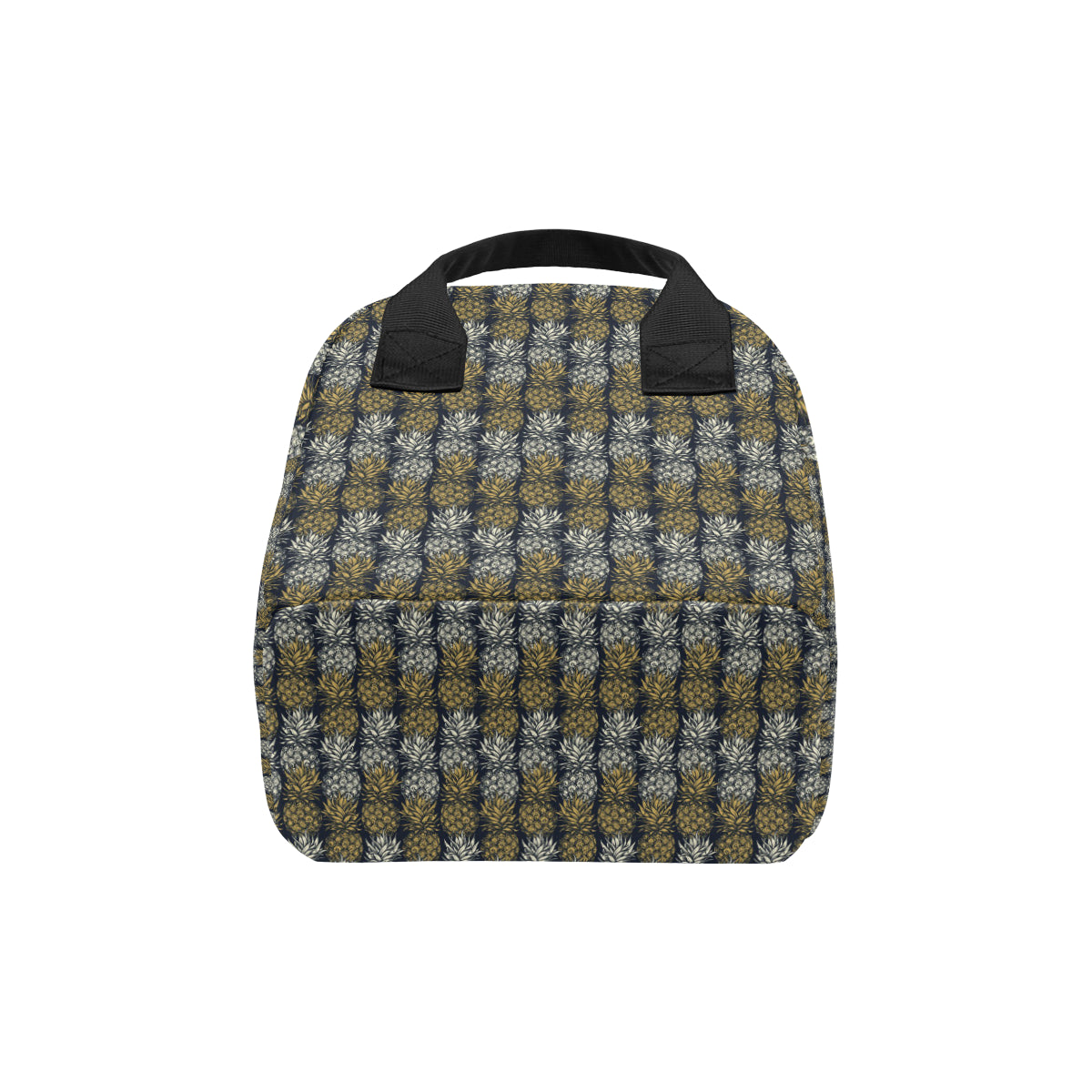 Pineapple Print Design Pattern Insulated Lunch Bag