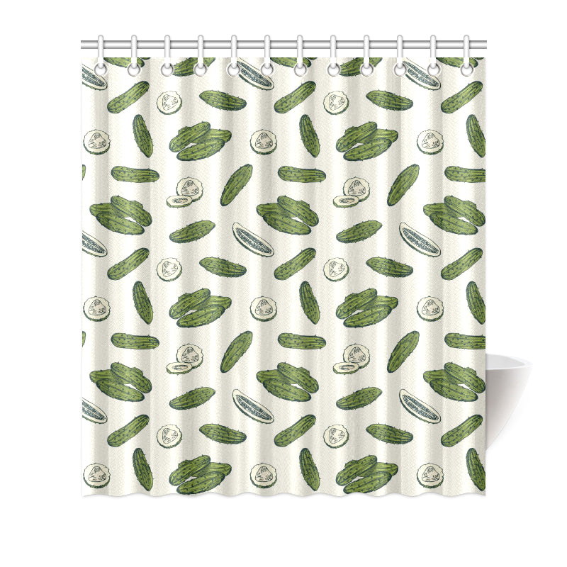 Cucumber Pattern Print Design CC05 Shower Curtain