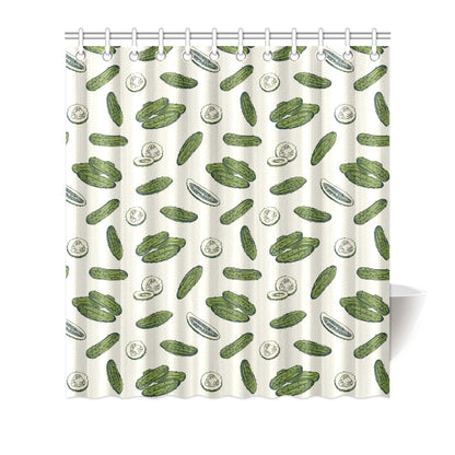 Cucumber Pattern Print Design CC05 Shower Curtain