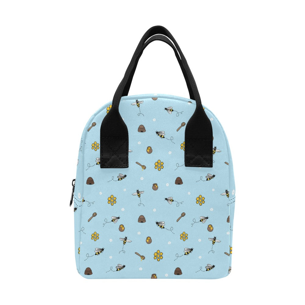 Honey Bee Print Design LKS307 Insulated Lunch Bag