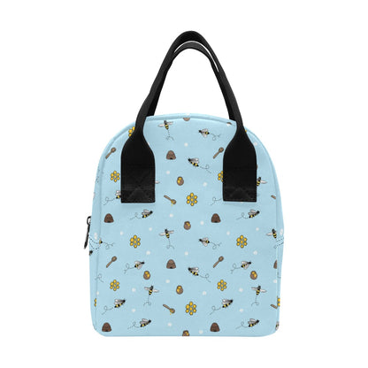 Honey Bee Print Design LKS307 Insulated Lunch Bag