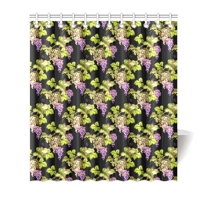 Grape Pattern Print Design GP04 Shower Curtain