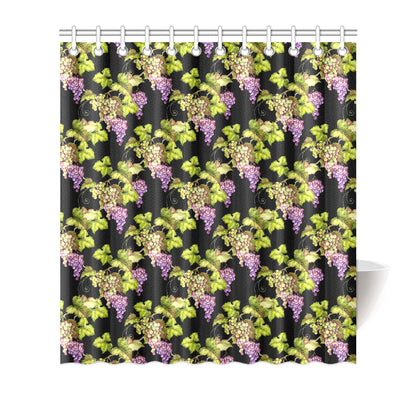 Grape Pattern Print Design GP04 Shower Curtain