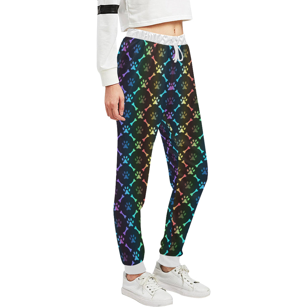 Paw Rainbow Print Unisex Sweatpants