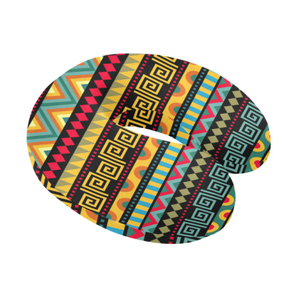 African Pattern Print Design 03 U-Shaped Travel Neck Pillow