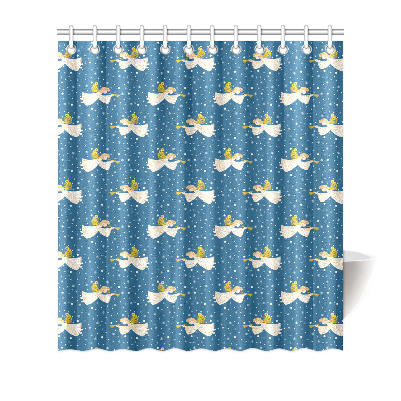 Angel Pattern Print Design 08 Shower Curtain