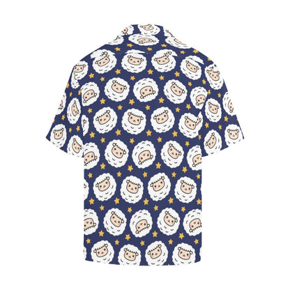 Sheep Print Design LKS402 Men's Men's Hawaiian Shirt