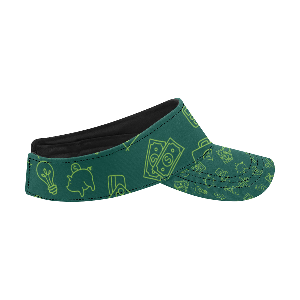 Accounting Financial Pattern Print Design 02 Unisex Sun Visor