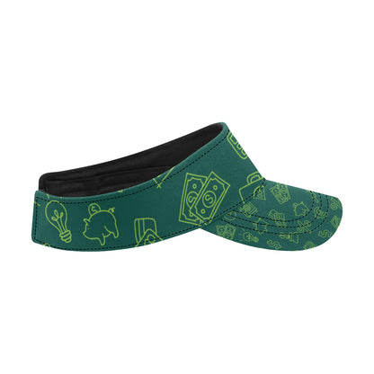 Accounting Financial Pattern Print Design 02 Unisex Sun Visor