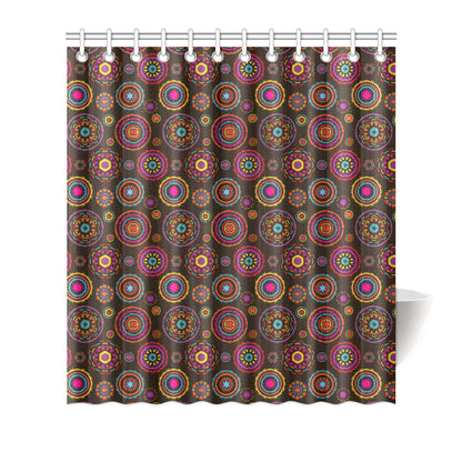 Bohemian Pattern Print Design 01 Shower Curtain