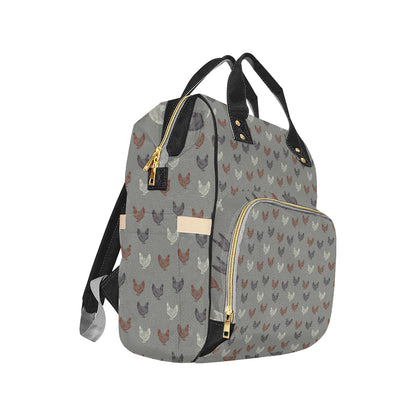 Chicken Pattern Print Design 01 Diaper Bag Backpack