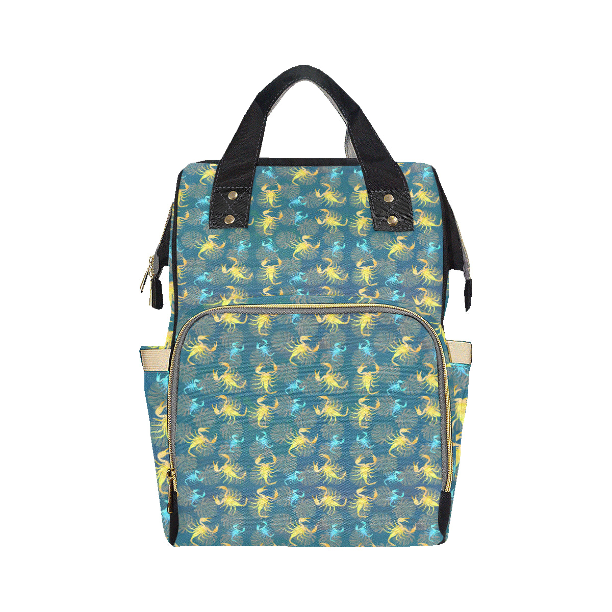 Scorpion Pattern Print Design 02 Diaper Bag Backpack