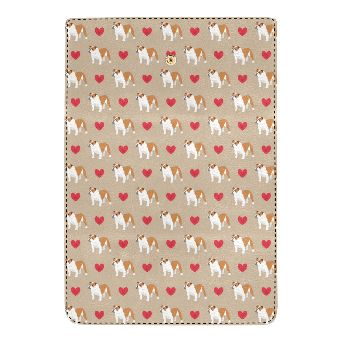 Bulldogs Pattern Print Design 02 Women's Trifold Wallet