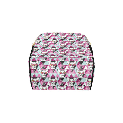 Chihuahua Cute Triangle Pattern Diaper Bag Backpack