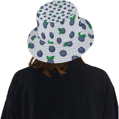 Blueberry Pattern Print Design BB02 Unisex Bucket Hat