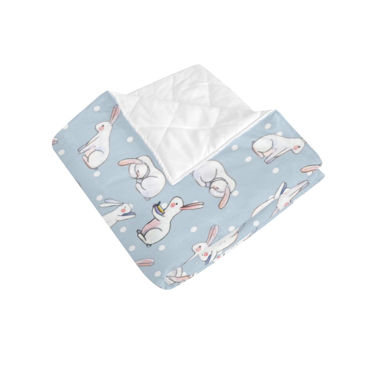Rabbit Pattern Print Design RB06 Premium Quilt