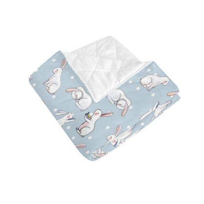 Rabbit Pattern Print Design RB06 Premium Quilt