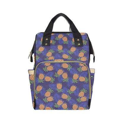 Pineapple Pattern Print Design PP02 Diaper Bag Backpack
