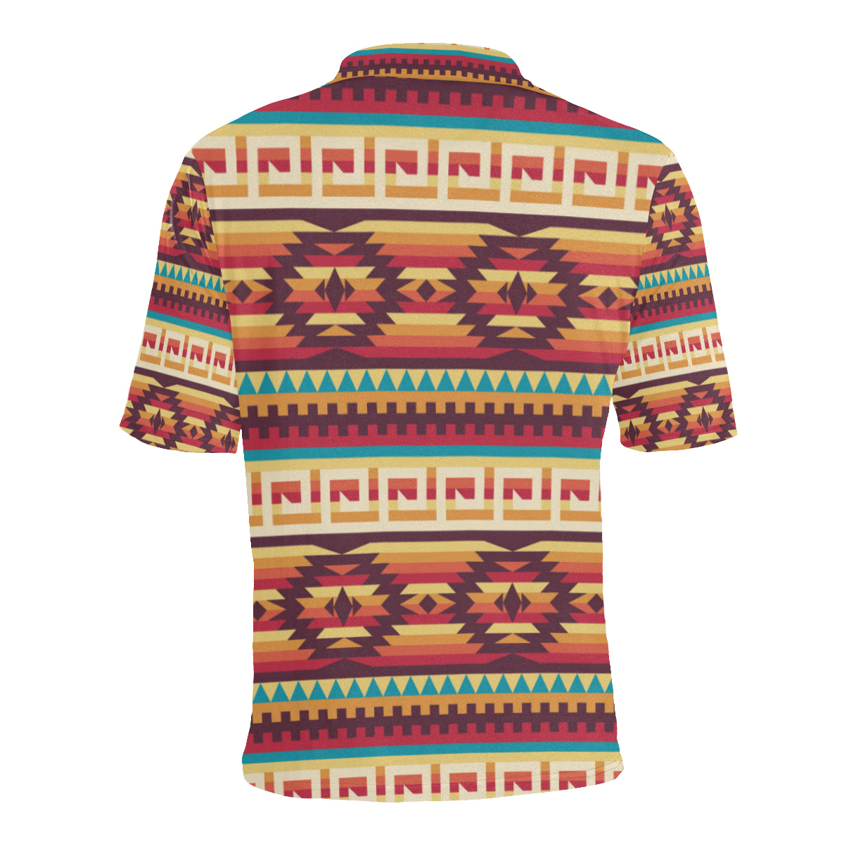 Tribal Aztec Vintage Men Polo Shirt