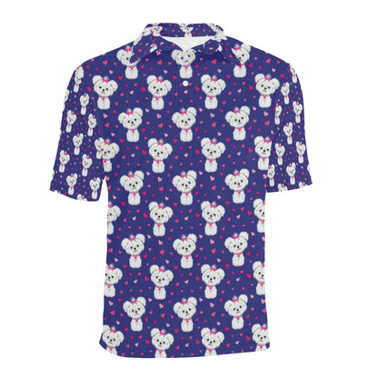 Maltese Pattern Print Design 02 Men Polo Shirt