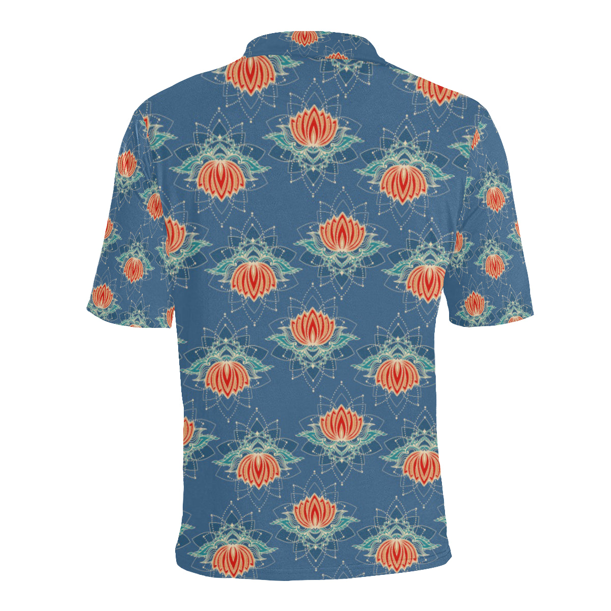 lotus Boho Pattern Print Design LO07 Men Polo Shirt