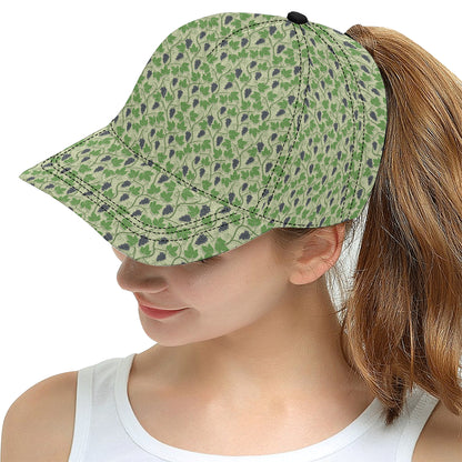 Wine Grape Thmed Print Snapback Cap