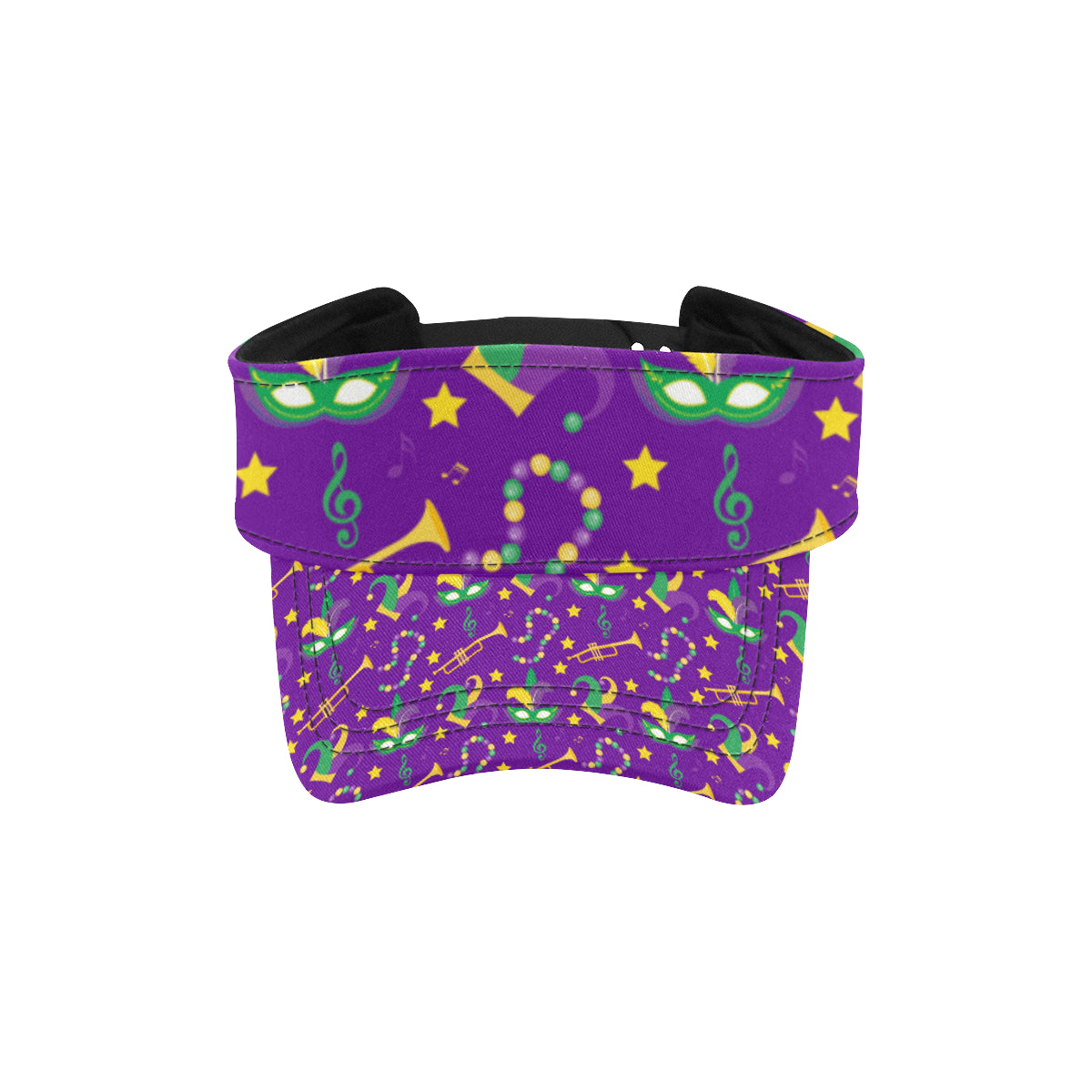 Mardi Gras Pattern Print Design 06 Unisex Sun Visor