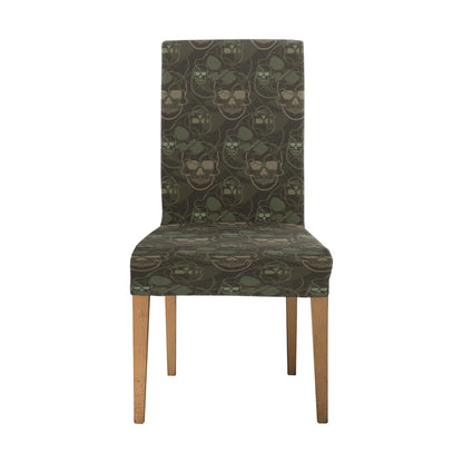 Skull Camo Style Print Design LKS308 Dining Chair Slipcover