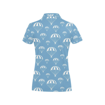 Skydiver Print Design LKS305 Women's Polo Shirt