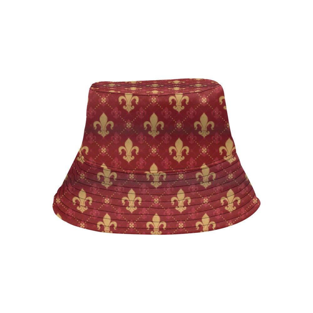 Fleur De Lis Print Design LKS401 Unisex Bucket Hat