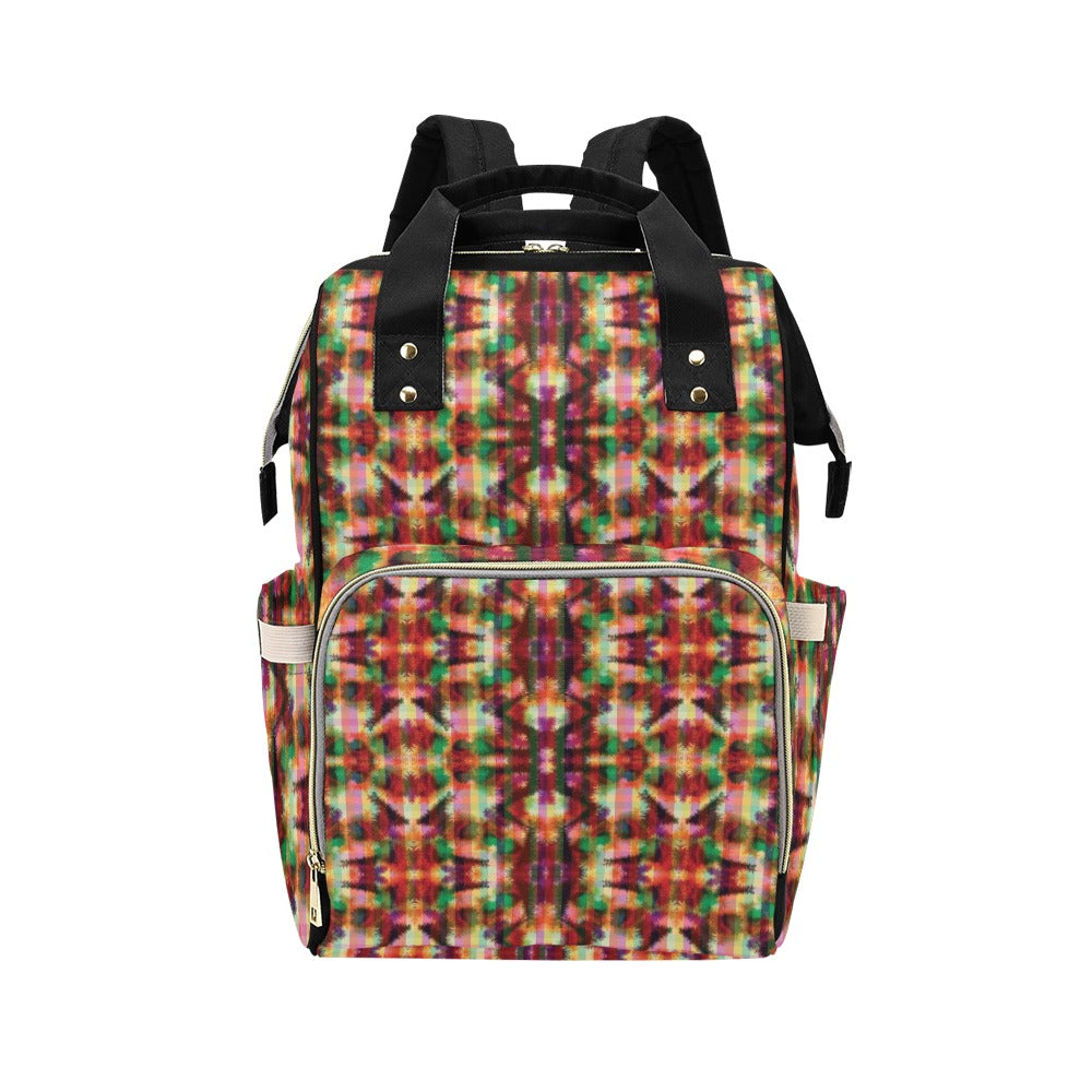 Tie Dye Print Design LKS301 Diaper Bag Backpack