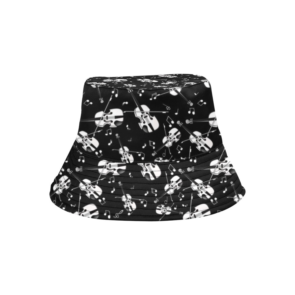 Violin Print Design LKS404 Unisex Bucket Hat
