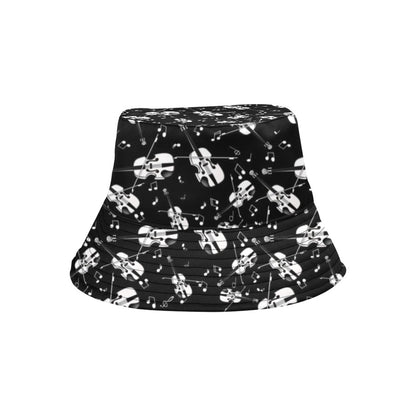 Violin Print Design LKS404 Unisex Bucket Hat