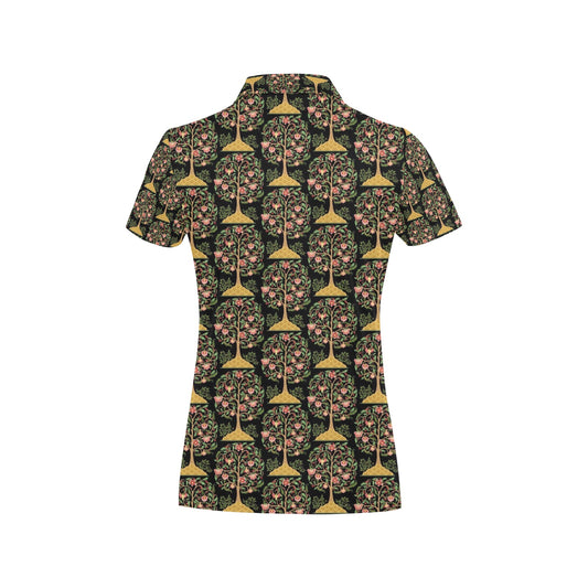 Tree Of Life Print Design LKS303 Women's Polo Shirt