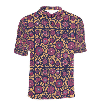 Suzani Print Design LKS303 Men Polo Shirt