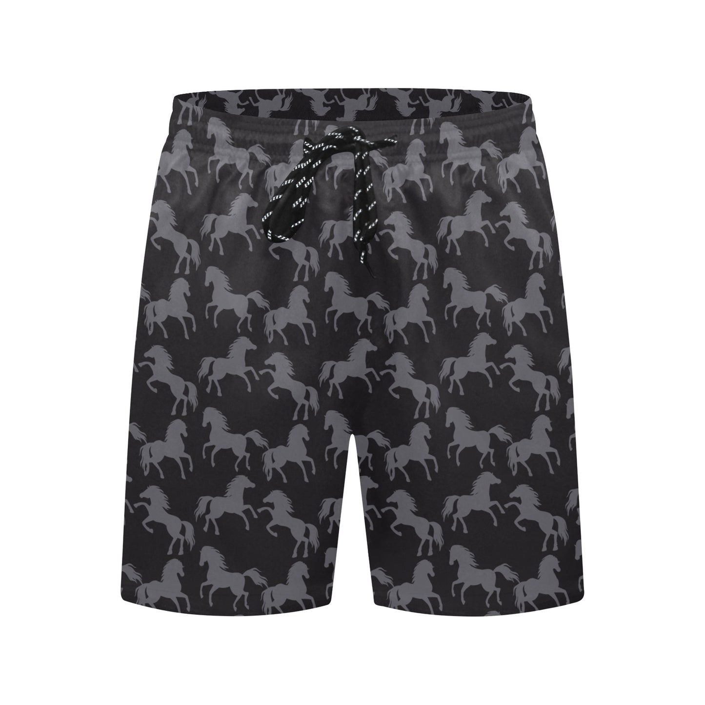 Horse Print Design LKS305 Men's Swim Trunks Beach Shorts