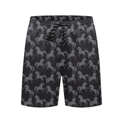 Horse Print Design LKS305 Men's Swim Trunks Beach Shorts