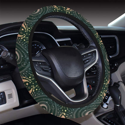 Sun Moon Print Design LKS307 Steering Wheel Cover with Elastic Edge
