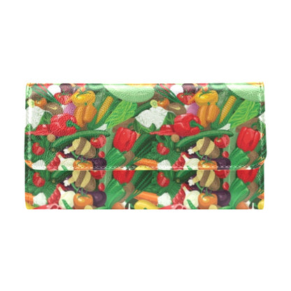 Salad Mix Vegetableprint Design LKS301 Women's Trifold Wallet